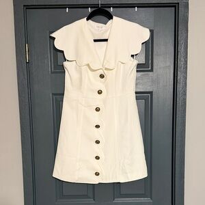 White Peter Pan Collar Dress